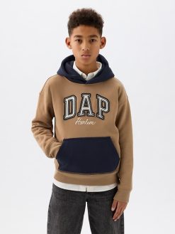 GAP × DAP Kids Vintage Soft Colorblock Logo Hoodie
