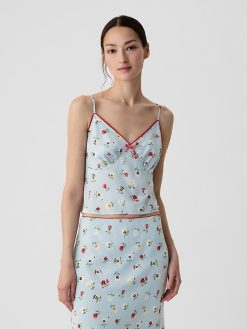 Gap × DÔEN Cropped Floral Cami
