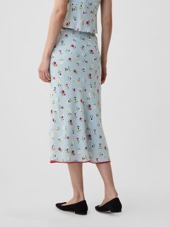 Gap × DÔEN Floral Midi Skirt
