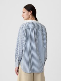 Gap × DÔEN Organic Cotton Eyelet Big Shirt