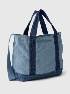 Gap Logo Denim Strap Mini Tote Bag