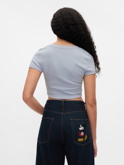 Gap × Disney Cropped Crewneck T-Shirt