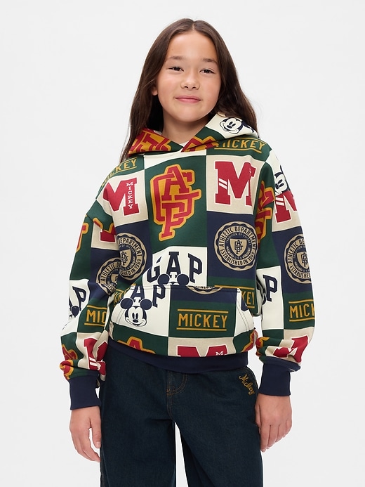 Gap × Disney Kids Vintage Soft Mickey Mouse Logo Hoodie Gap × Disney Kids Vintage Soft Mickey Mouse Logo Hoodie