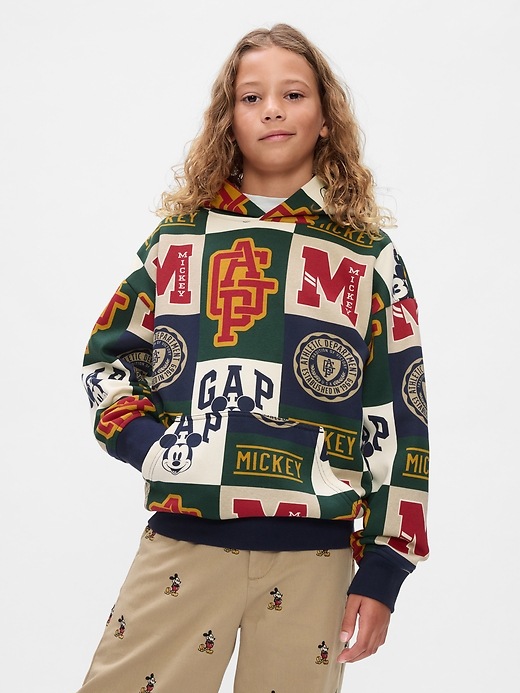 Gap × Disney Kids Vintage Soft Mickey Mouse Logo Hoodie Gap × Disney Kids Vintage Soft Mickey Mouse Logo Hoodie