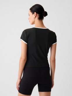 GapFit Studio Rib Cropped T-Shirt
