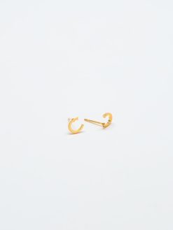 Gold Initial Earrings