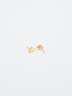 Gold Initial Earrings