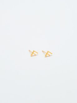Gold Initial Earrings
