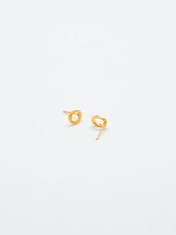 Gold Initial Earrings