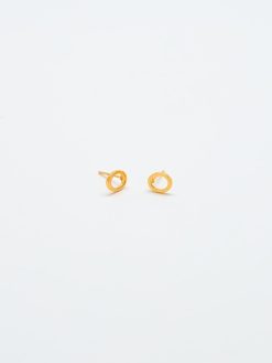 Gold Initial Earrings