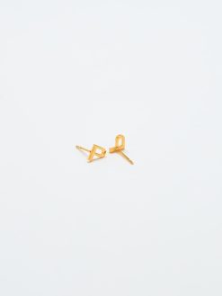 Gold Initial Earrings