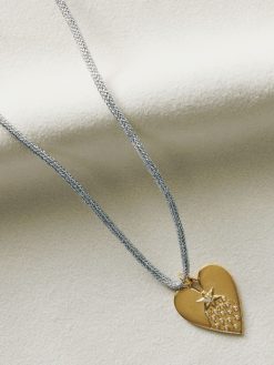 HART Silver Lurex Cord with Halleys Heart Charm