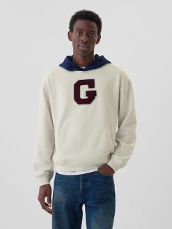 Heavyweight Colorblock Varsity Logo Hoodie