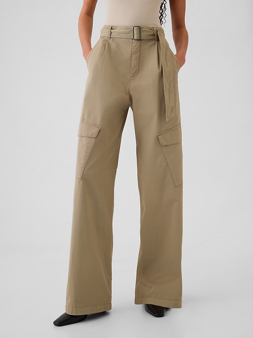 High Rise Cargo Baggy Trousers High Rise Cargo Baggy Trousers