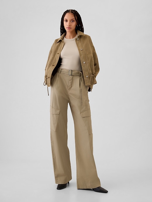 High Rise Cargo Baggy Trousers High Rise Cargo Baggy Trousers