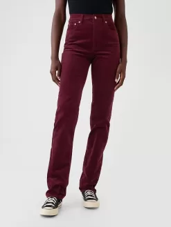 High Rise Corduroy ’90s Straight Pants