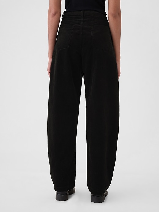 High Rise Corduroy Tapered Ankle Trousers High Rise Corduroy Tapered Ankle Trousers