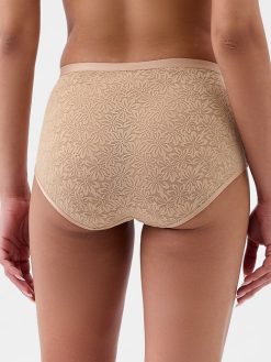 High Rise Floral Lace Brief