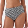 High Rise Gingham Bikini Bottom