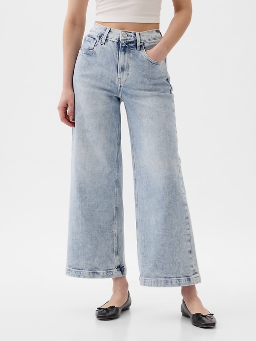 High Rise Stride Wide-Leg Ankle Jeans High Rise Stride Wide-Leg Ankle Jeans