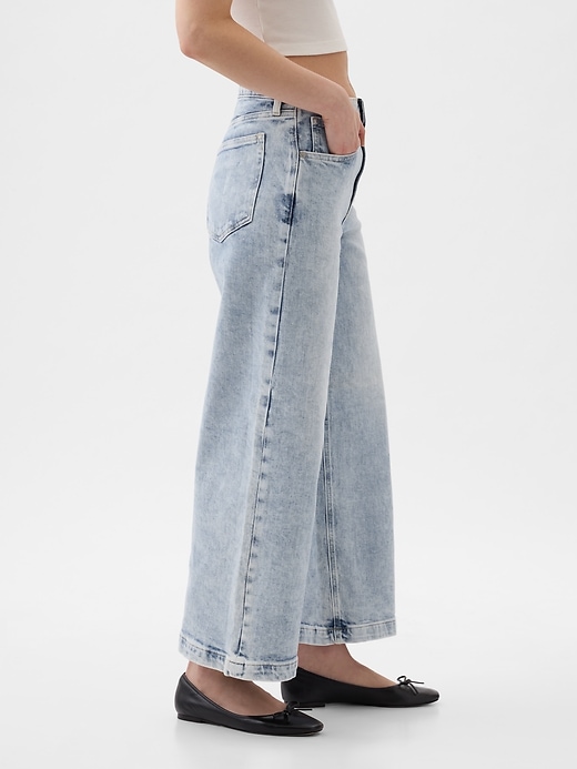 High Rise Stride Wide-Leg Ankle Jeans High Rise Stride Wide-Leg Ankle Jeans