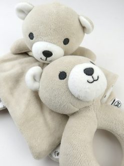 Honest Baby Clothing Lovey and Rattle Set