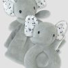Honest Baby Clothing Lovey and Rattle Set