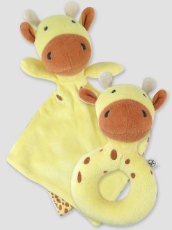 Honest Baby Clothing Lovey and Rattle Set