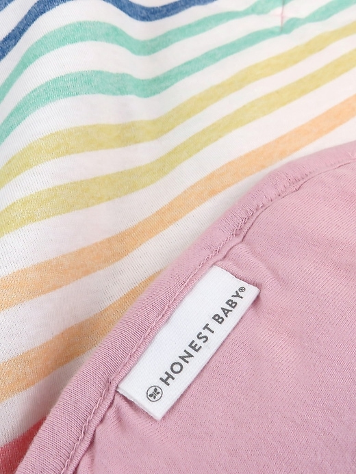 Honest Baby Clothing Organic Cotton Reversible Baby Blanket Honest Baby Clothing Organic Cotton Reversible Baby Blanket