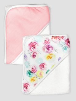 Honest Baby Clothing Two Pack Organic Cotton Hooded Towels