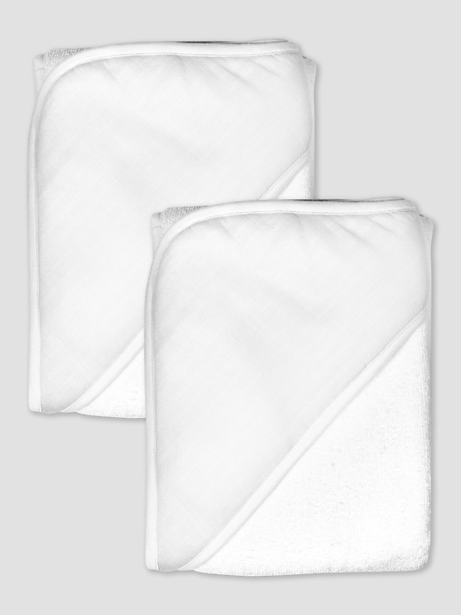 Honest Baby Clothing Two Pack Organic Cotton Hooded Towels Honest Baby Clothing Two Pack Organic Cotton Hooded Towels