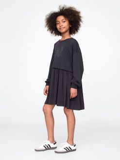 Kids 2-in-1 Vintage Soft Sweatshirt Dress
