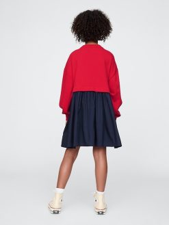 Kids 2-in-1 Vintage Soft Sweatshirt Dress