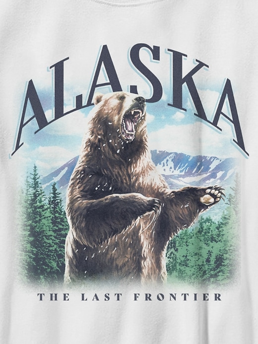 Kids Alaska Last Frontier Bear Graphic Tee Kids Alaska Last Frontier Bear Graphic Tee
