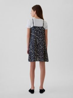 Kids Button-Front Slip Dress
