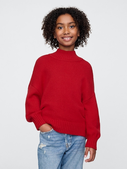 Kids CashSoft Oversized Mockneck Sweater Kids CashSoft Oversized Mockneck Sweater