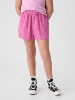 Kids Crinkle Gauze Shorts