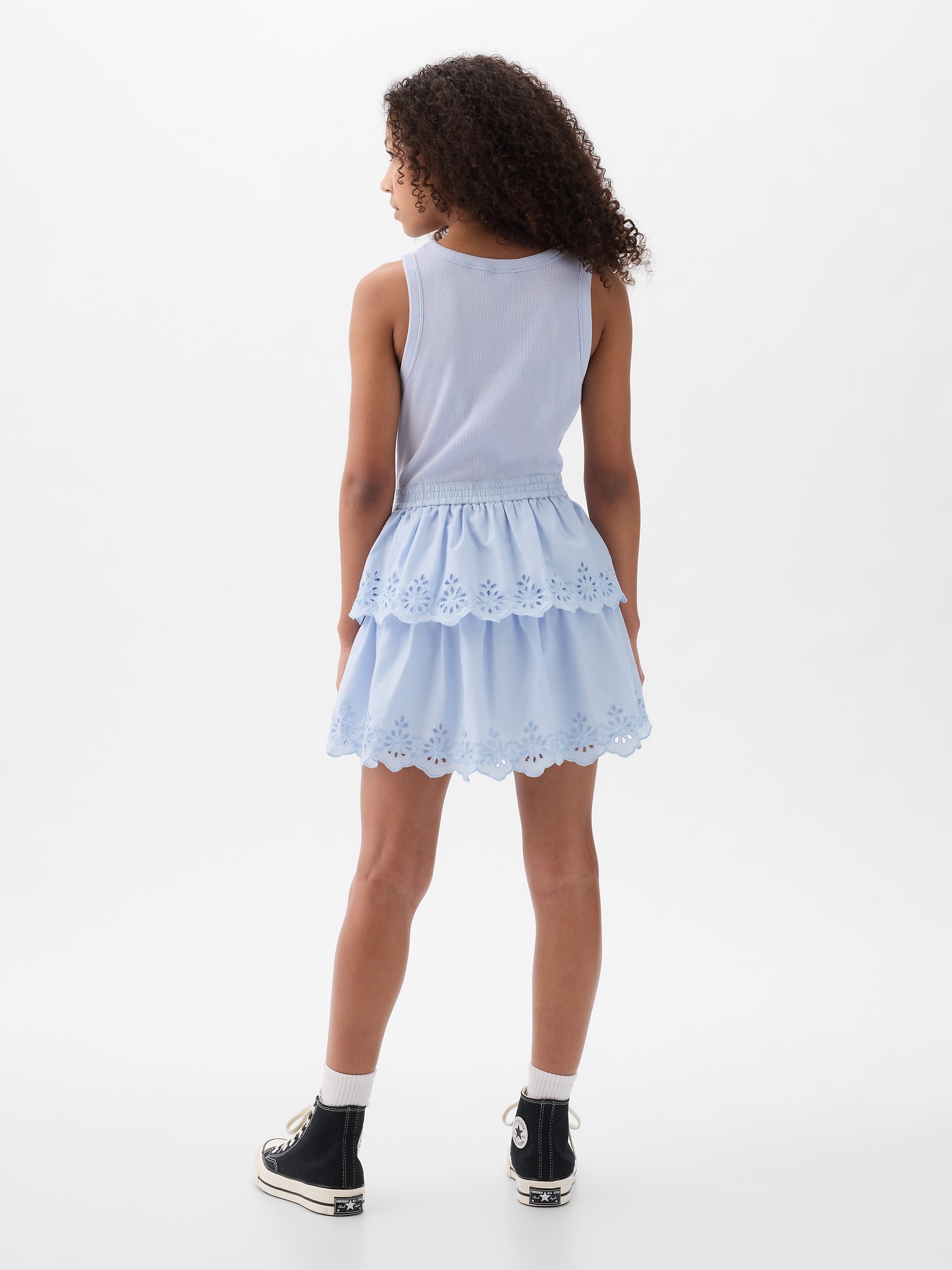 Kids Eyelet Tiered Dress Kids Eyelet Tiered Dress