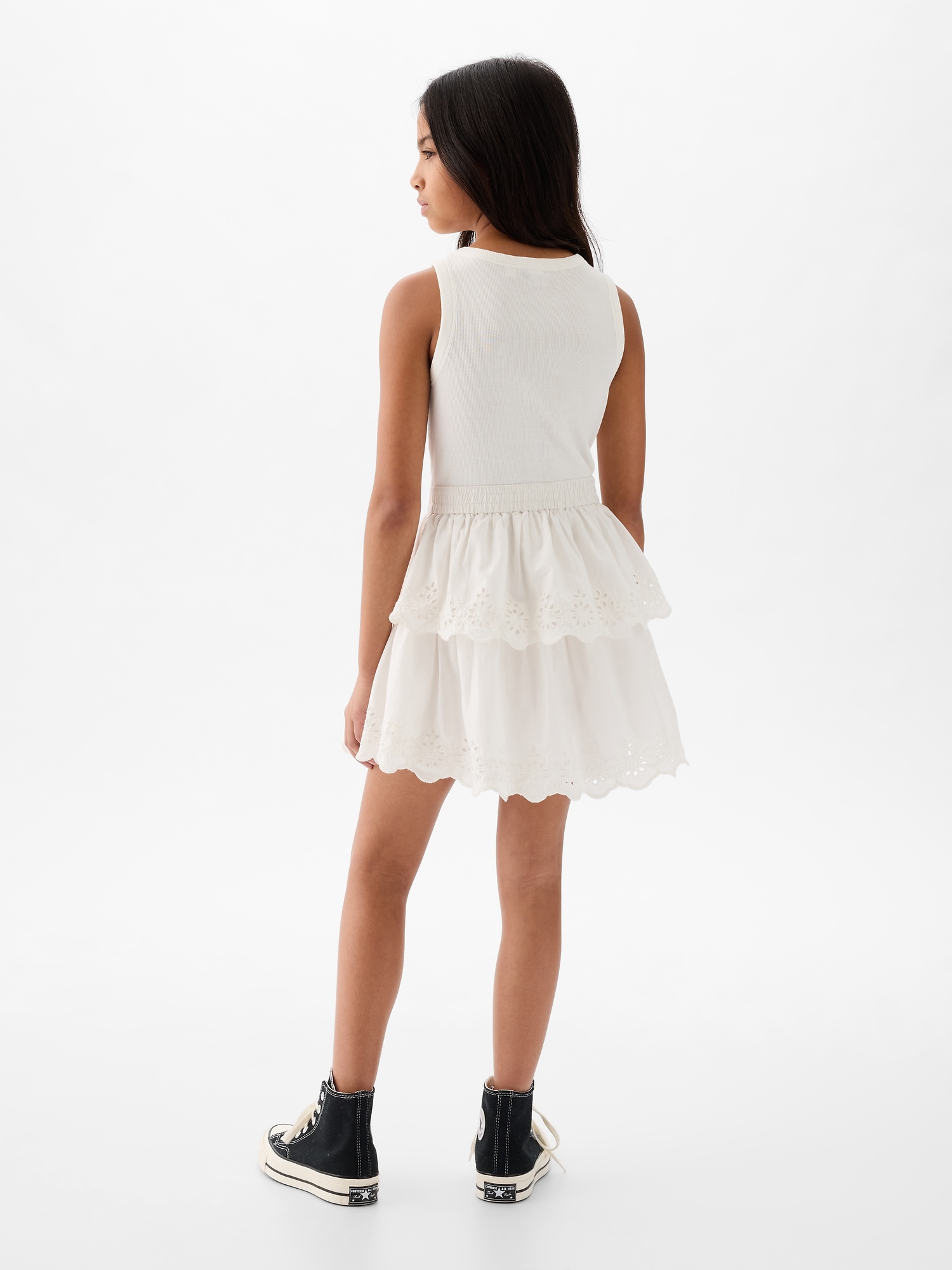 Kids Eyelet Tiered Dress Kids Eyelet Tiered Dress