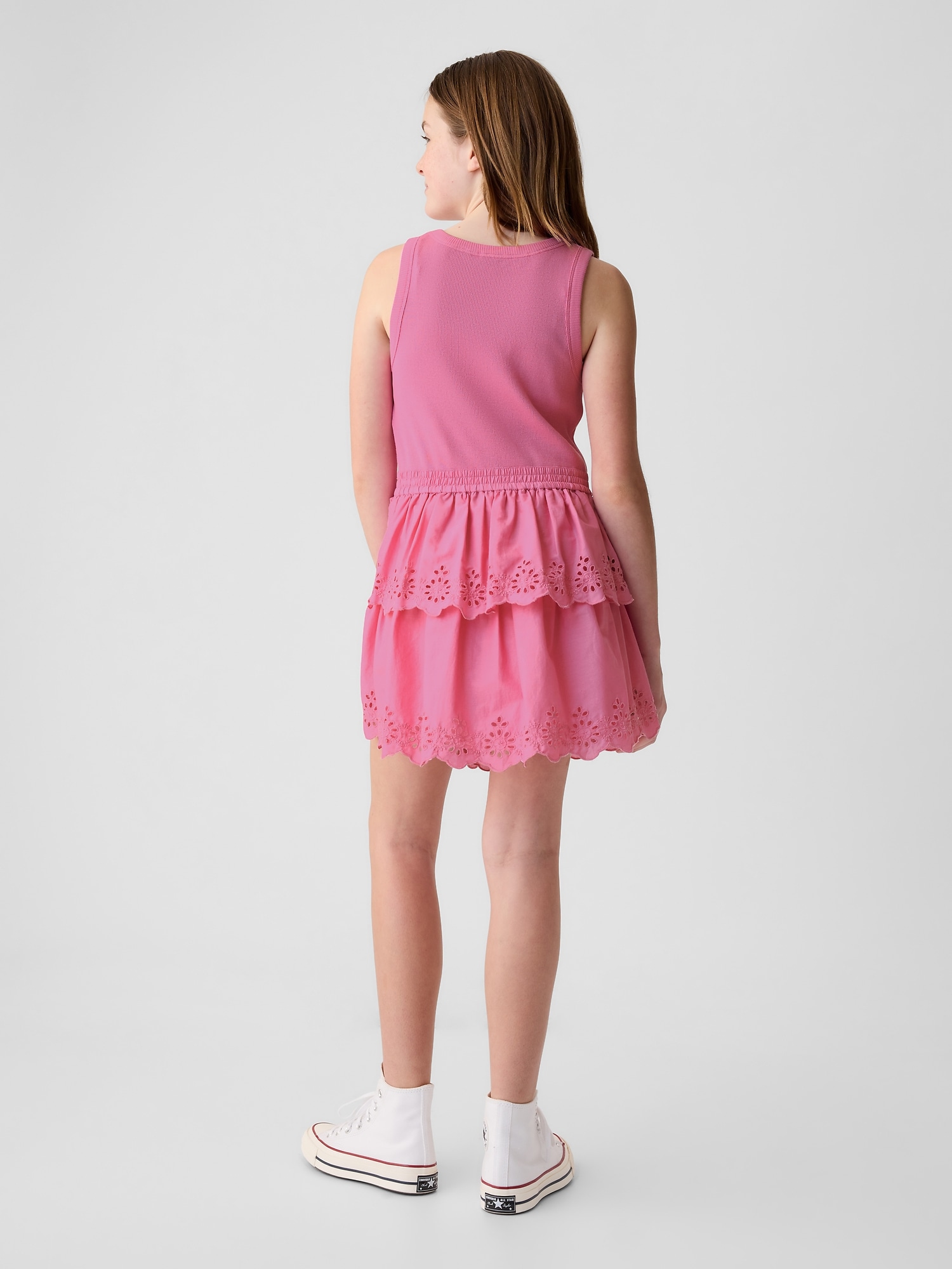 Kids Eyelet Tiered Dress Kids Eyelet Tiered Dress