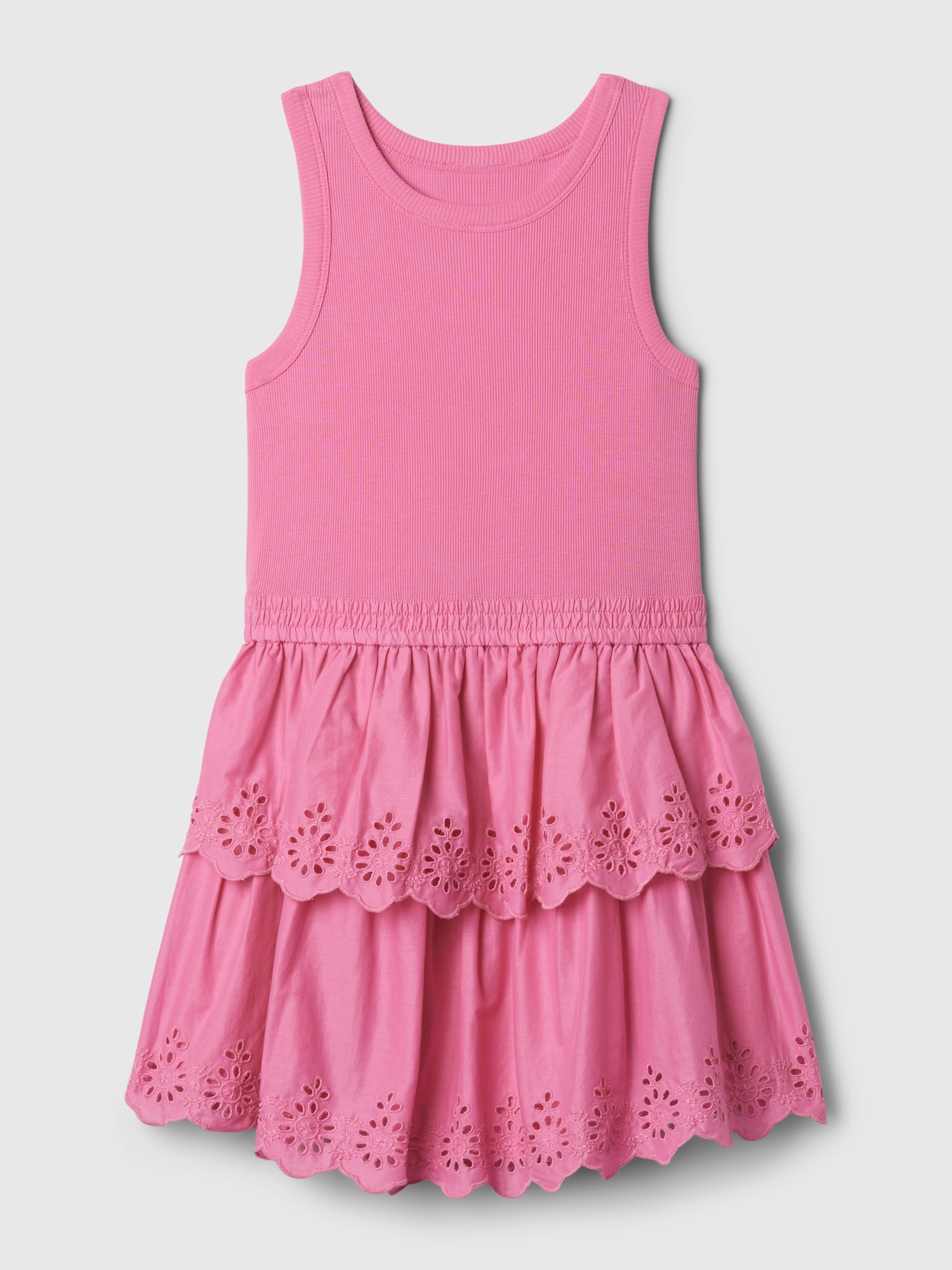 Kids Eyelet Tiered Dress Kids Eyelet Tiered Dress