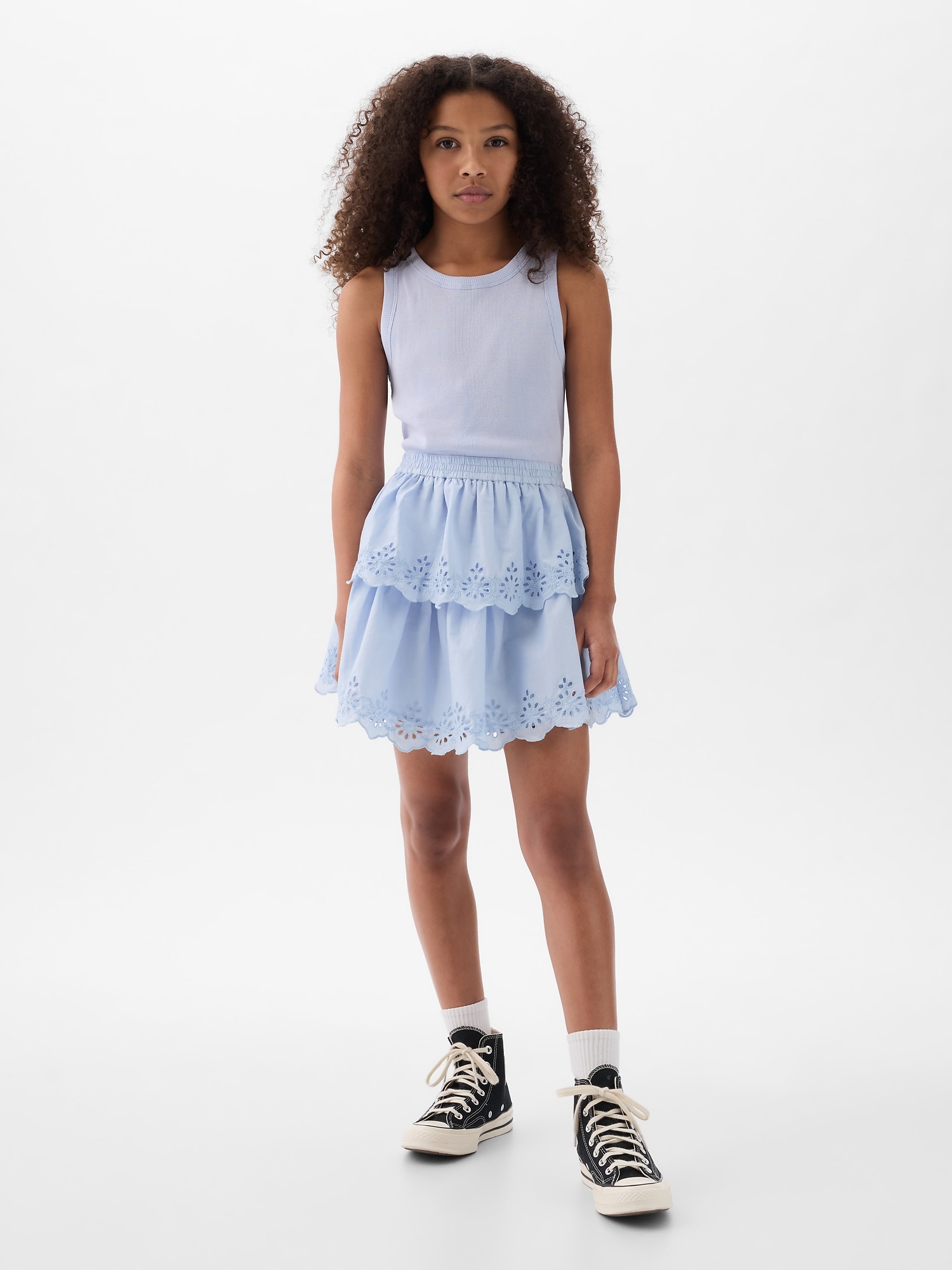 Kids Eyelet Tiered Dress Kids Eyelet Tiered Dress