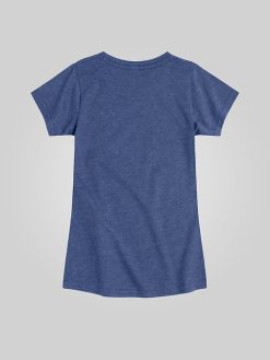 Kids Frozen Elsa Snowflake Fitted Short Sleeve Graphic Tee