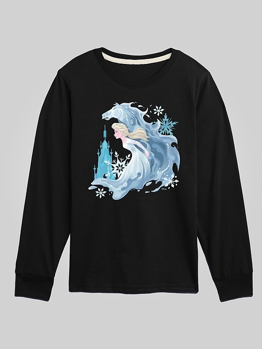 Kids Frozen Elsa and Water Horse Long Sleeve Graphic Tee Kids Frozen Elsa and Water Horse Long Sleeve Graphic Tee