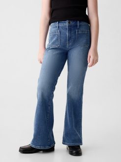 Kids High Rise ’70s Flare Jeans