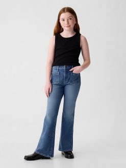 Kids High Rise ’70s Flare Jeans