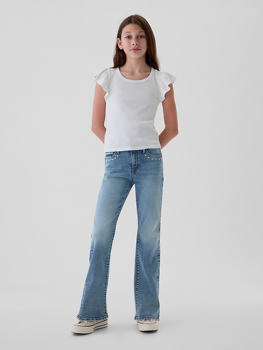 Kids High Rise Studded ’70s Flare Jeans Kids High Rise Studded ’70s Flare Jeans