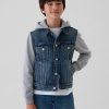 Kids Hooded Icon Denim Jacket