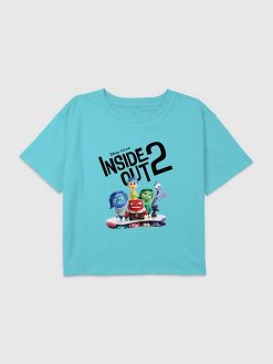 Kids Inside Out 2 Logo Graphic Boxy Crop Tee