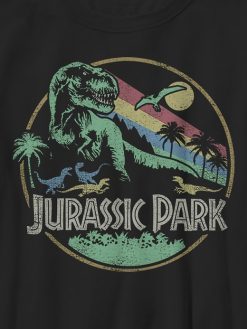 Kids Jurassic Park Vintage Logo Graphic Tee